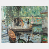 Pierre-Auguste Renoir La Grenouill Fleece Blanket (Vorderseite (Horizontal))