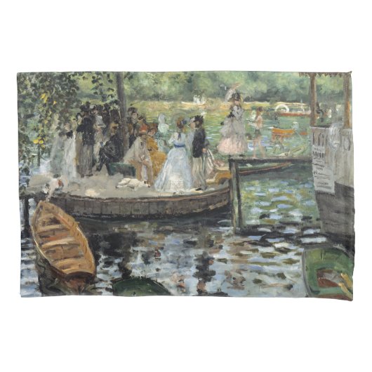 Pierre-Auguste Renoir - La Grenouillere Kissenbezug (Vorderseite)