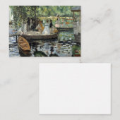 Pierre-Auguste Renoir - La Grenouillere Mitteilungskarte (Vorne/Hinten)