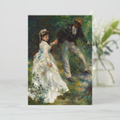 Pierre-Auguste Renoir - La Promenade Dankeskarte (Stehend Vorderseite)
