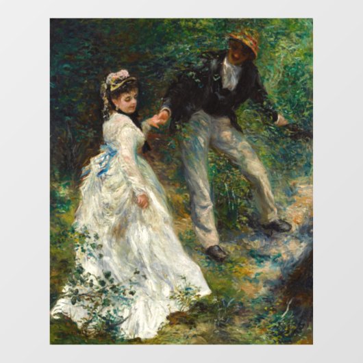 Pierre-Auguste Renoir - La Promenade Fensteraufkleber (Blatt)