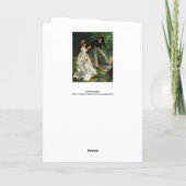 Pierre-Auguste Renoir - La Promenade Karte (Rückseite)