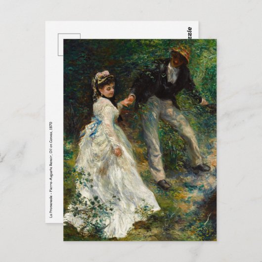 Pierre-Auguste Renoir - La Promenade Postkarte (Vorne/Hinten)