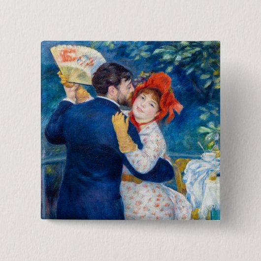 Pierre-Auguste Renoir - Landtanz Button (Vorderseite)