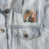 Pierre Auguste Renoir - Mädchen am Klavier Button (Beispiel)