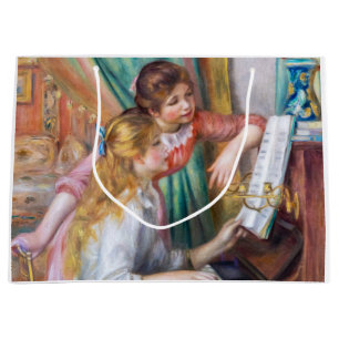 Pierre Auguste Renoir - Mädchen am Klavier Große Geschenktüte