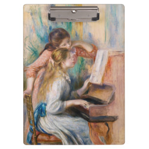 Pierre Auguste Renoir - Mädchen am Klavier Klemmbrett