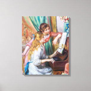 Pierre Auguste Renoir - Mädchen am Klavier Leinwanddruck