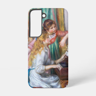Pierre Auguste Renoir - Mädchen am Klavier Samsung Galaxy Hülle