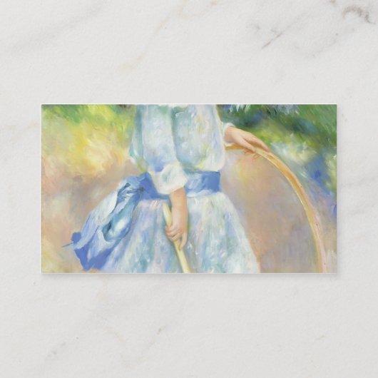 Pierre-Auguste Renoir- Mädchen mit einem Band Visitenkarte (Rückseite)