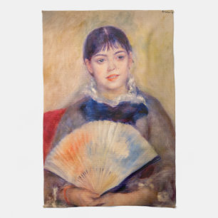 Pierre-Auguste Renoir - Mädchen mit einem Fächer Geschirrtuch