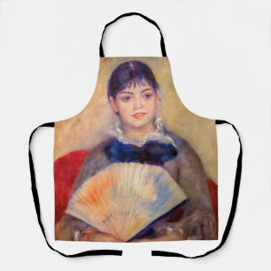 Pierre-Auguste Renoir - Mädchen mit einem Fächer Schürze