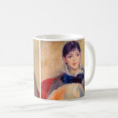 Pierre-Auguste Renoir - Mädchen mit einem Fan Kaffeetasse (VorderseiteRechts)