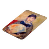 Pierre-Auguste Renoir - Mädchen mit einem Fan Magnet (Linke Seite)