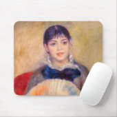 Pierre-Auguste Renoir - Mädchen mit einem Fan Mousepad (Mit Mouse)