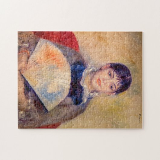 Pierre-Auguste Renoir - Mädchen mit einem Fan Puzzle (Horizontal)