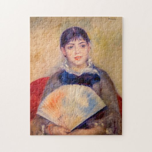 Pierre-Auguste Renoir - Mädchen mit einem Fan Puzzle (Vertikal)