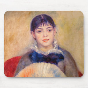 Pierre-Auguste Renoir - Mädchen mit Fächer Mousepad