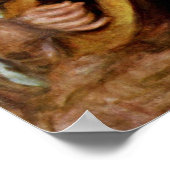 Pierre-Auguste Renoir - Mädchen mit Mandoline Poster (Ecke)