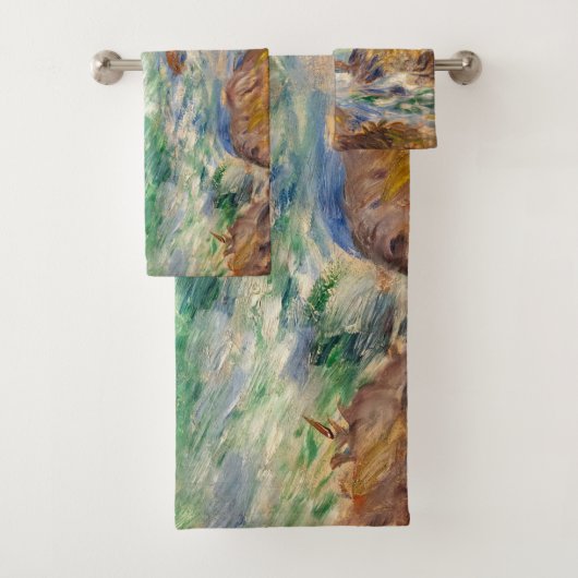 Pierre-Auguste Renoir - Marine, Guernesey Badhandtuch Set (Insitu)