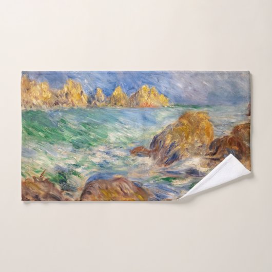 Pierre-Auguste Renoir - Marine, Guernesey Badhandtuch Set (Handtuch)