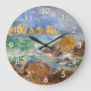 Pierre-Auguste Renoir - Marine, Guernesey Große Wanduhr