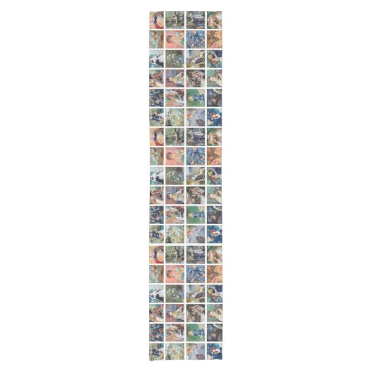 Pierre-Auguste Renoir - Masterpiece Collage Kurzer Tischläufer (Vorderseite)