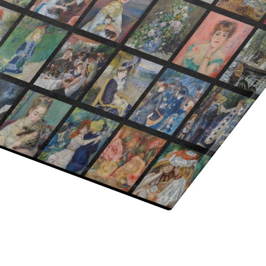 Pierre-Auguste Renoir - Masterpiece Collage Schneidebrett (Ecke)