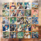 Pierre-Auguste Renoir - Masterpiece Grid Collage Fensteraufkleber (Blatt 2)