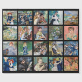 Pierre-Auguste Renoir - Masterpiece Grid Collage Geschenkpapier (Flach)