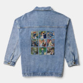 Pierre-Auguste Renoir - Masterpiece Grid Collage Jeansjacke (Rückseite)