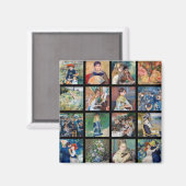 Pierre-Auguste Renoir - Masterpiece Grid Collage Magnet (Vorderseite/Rückseite)