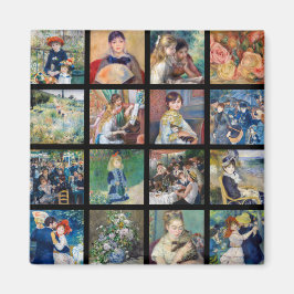 Pierre-Auguste Renoir - Masterpiece Grid Collage Magnet