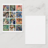 Pierre-Auguste Renoir - Masterpiece Grid Collage Mitteilungskarte (Vorne/Hinten)