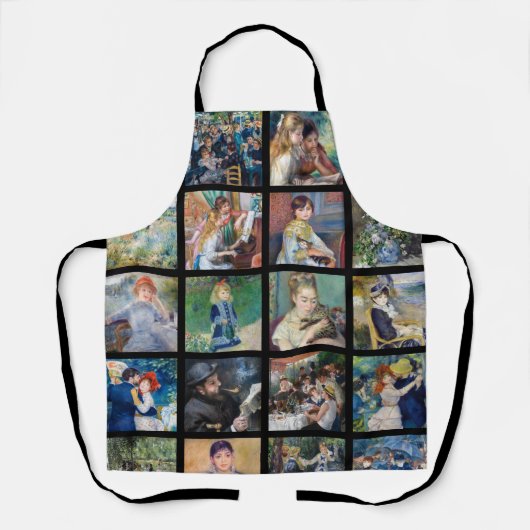 Pierre-Auguste Renoir - Masterpiece Grid Collage Schürze (Vorderseite)