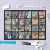 Pierre-Auguste Renoir - Masterpiece Grid Collage Seidenpapier (Handwerk)