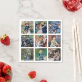 Pierre-Auguste Renoir - Masterpiece Grid Collage Serviette (Beispiel)