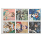 Pierre-Auguste Renoir - Masterpiece Grid Collage Stoff (Fat Quarter (45,7 x 55,9 cm))