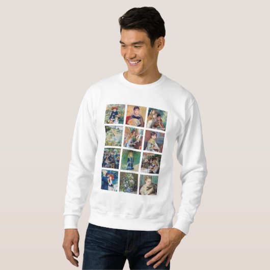 Pierre-Auguste Renoir - Masterpiece Grid Collage Sweatshirt (Vorne ganz)