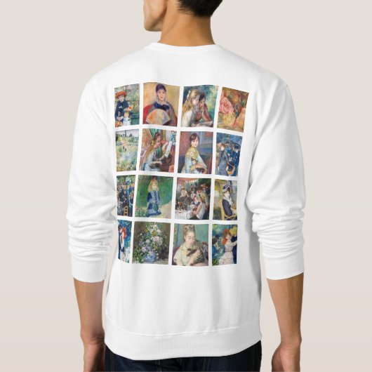 Pierre-Auguste Renoir - Masterpiece Grid Collage Sweatshirt (Rückseite)