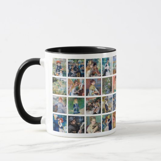 Pierre-Auguste Renoir - Masterpiece Grid Collage Tasse (Links)