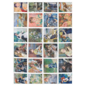 Pierre-Auguste Renoir - Masterpiece Grid Collage Tischdecke (Vorderseite)