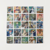 Pierre-Auguste Renoir - Masterpiece Grid Collage Wandteppich (Vorderseite)