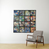 Pierre-Auguste Renoir - Masterpiece Grid Collage Wandteppich (Beispiel (Horizontal))