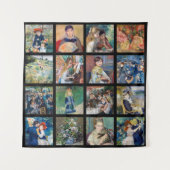Pierre-Auguste Renoir - Masterpiece Grid Collage Wandteppich (Vorderseite)