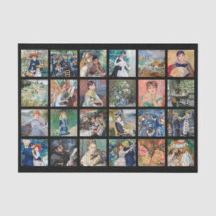 Pierre-Auguste Renoir - Meisterwerke Gitter Collag Seidenpapier