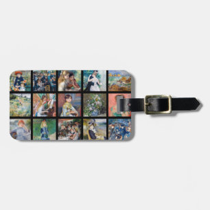 Pierre-Auguste Renoir - Meisterwerke Grid Collage Gepäckanhänger