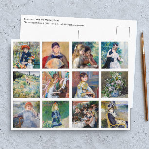 Pierre-Auguste Renoir - Meisterwerke Grid Collage Postkarte