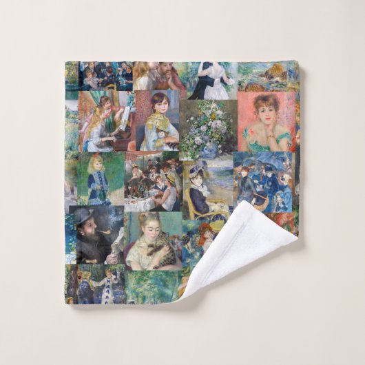 Pierre-Auguste Renoir - Meisterwerke Patchwork Badhandtuch Set (Waschlappen)