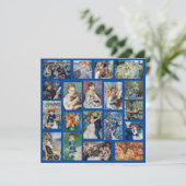Pierre-Auguste Renoir - Meisterwerke Patchwork Dankeskarte (Stehend Vorderseite)